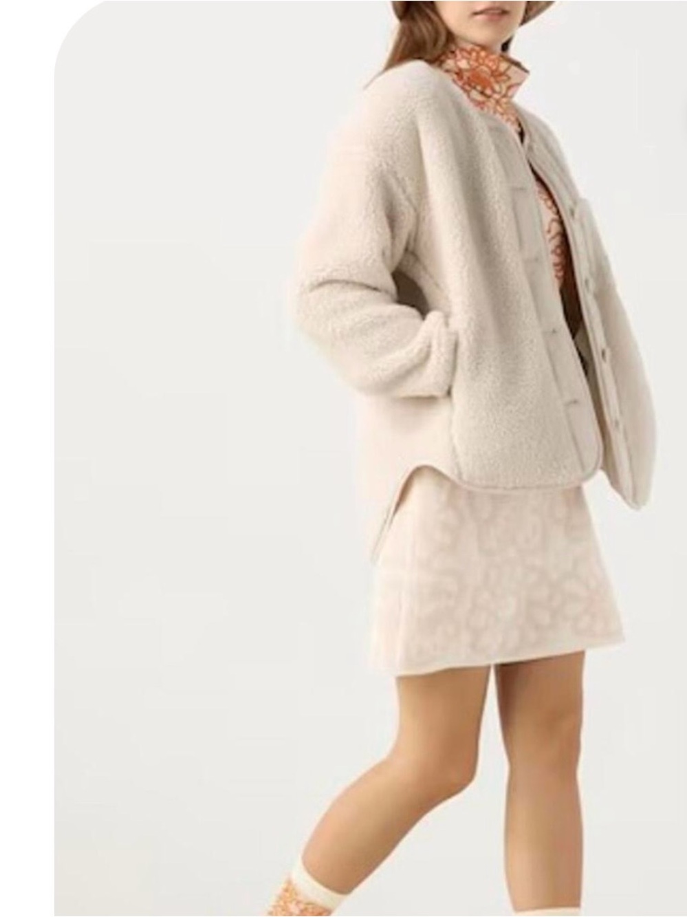 Uniqlo - Marimekko Knit Wool Sweater Skirt - Colour: Cream
